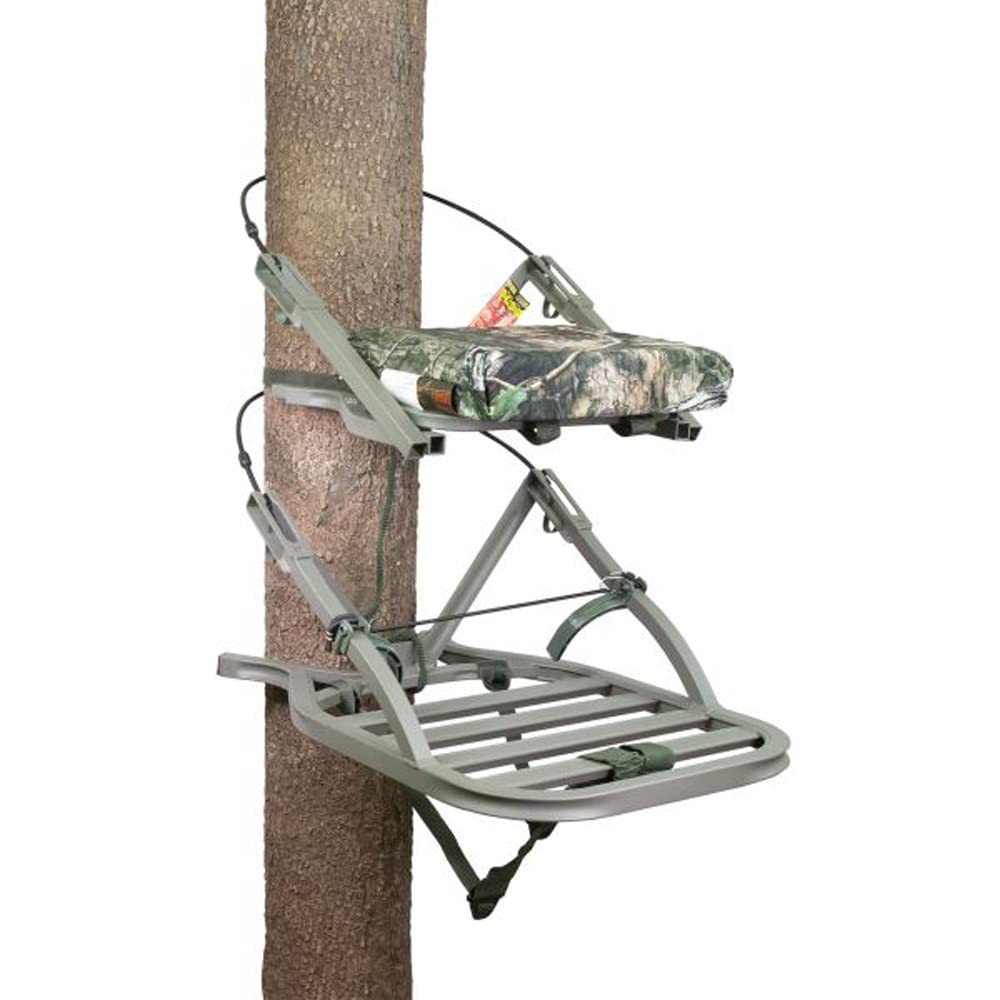 Summit Treestands OpenShot SD Climbing Treestand - Mossy Oak Camo Hunting Tree Stand for Deer Hunting | Lightweight & Quiet Design for Outdoor Adventures