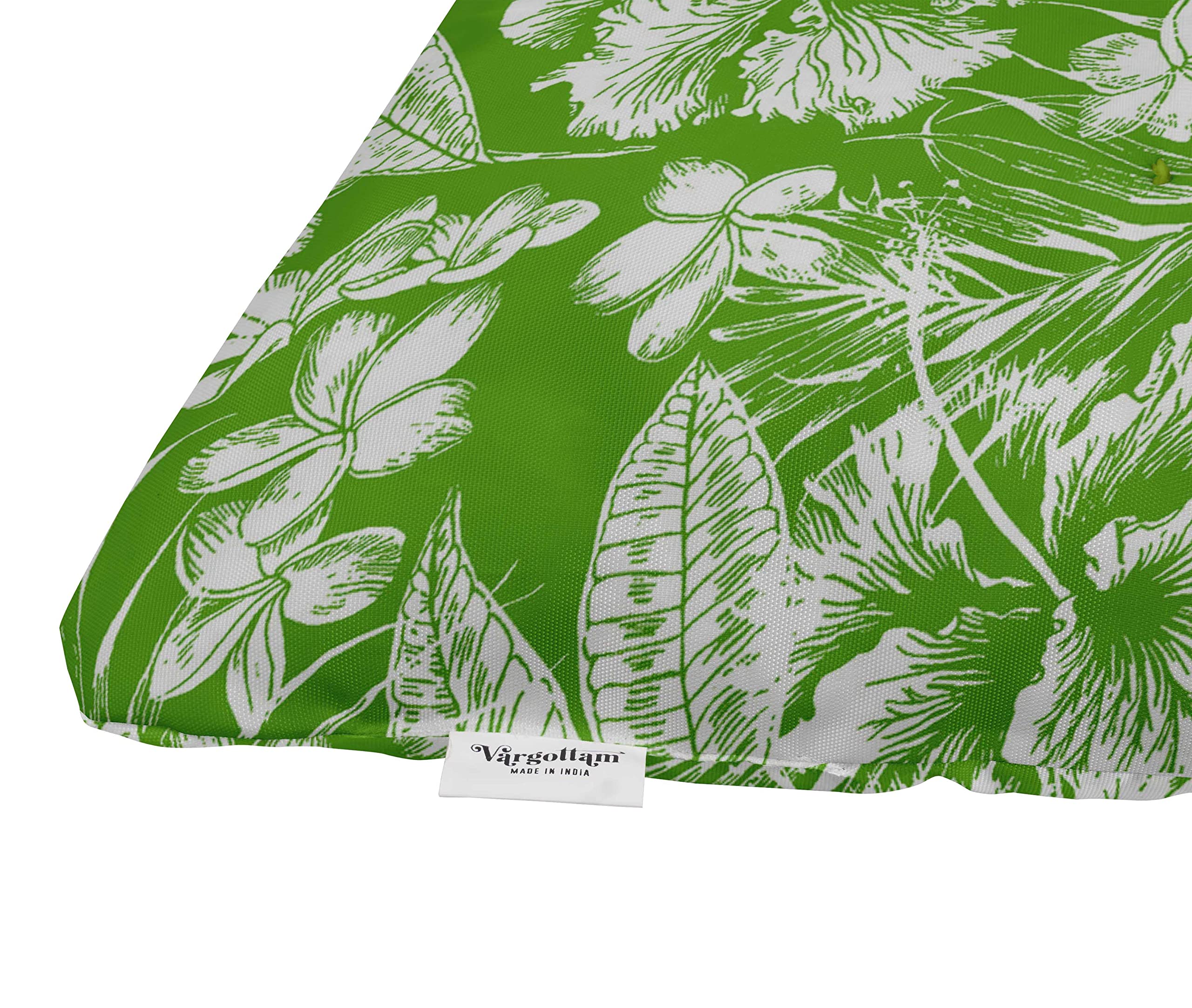 Printed Water-Resistant Outdoor Bench Cushion - Durable Garden & Patio Furniture for Lounging - Perfect for Front Porch, Backyard & Poolside Seating - Pear Green