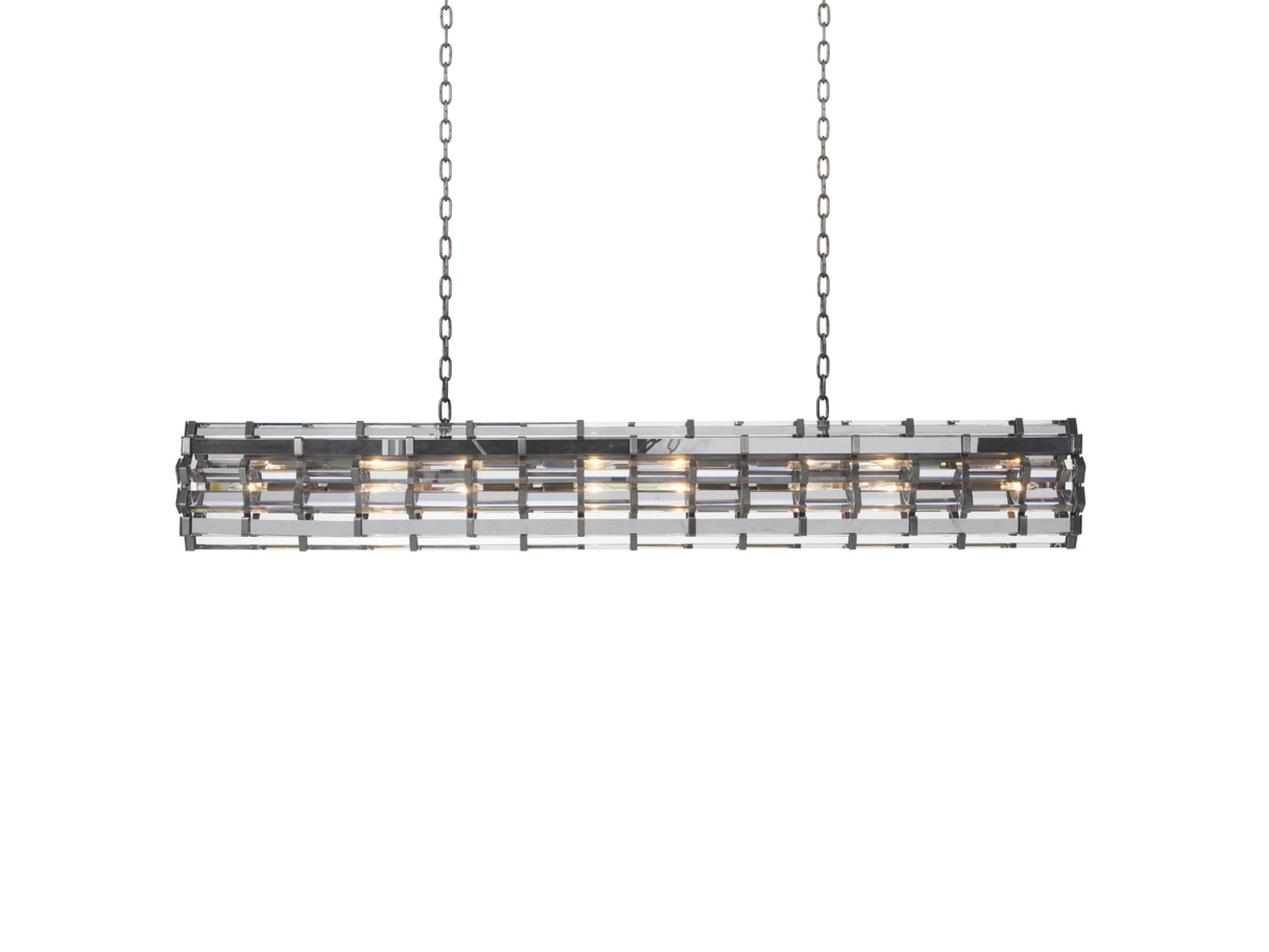 Modern Rectangular LED Pendant Light - Sleek Night Rod Design for Kitchen Island, Dining Room & Bedroom Lighting | Dimmable Hanging Fixture with Adjustable Height