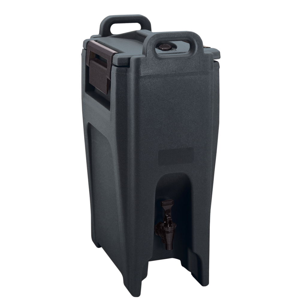 Cambro UC500110 Ultra Camtainer 5.25 Gallon Insulated Beverage Dispenser - Black - Perfect for Parties, Events, and Catering Services
