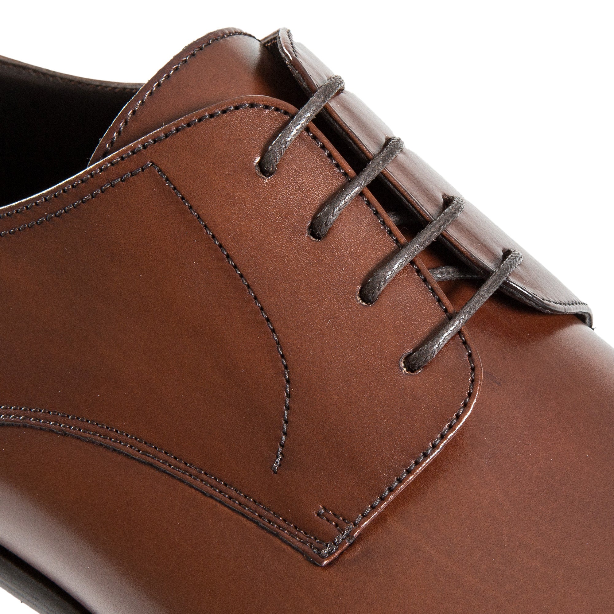 HENRY SARTORIAL Classic Brown Derby Shoes for Men - Premium Leather Dress Shoes for Business, Wedding & Formal Occasions