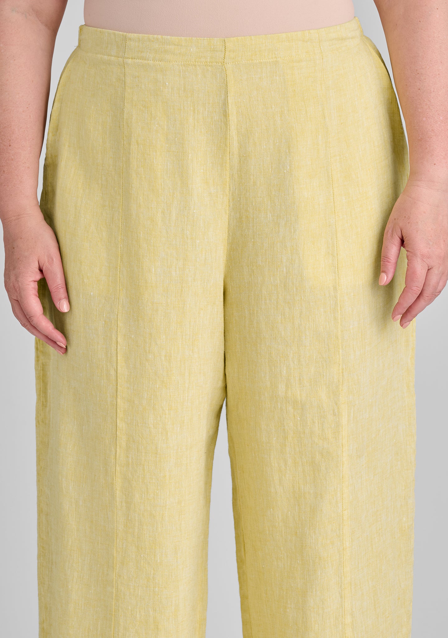 Amelia Linen Pants for Women - Breathable & Comfortable High Waisted Wide Leg Trousers - Perfect for Summer, Office, and Casual Wear