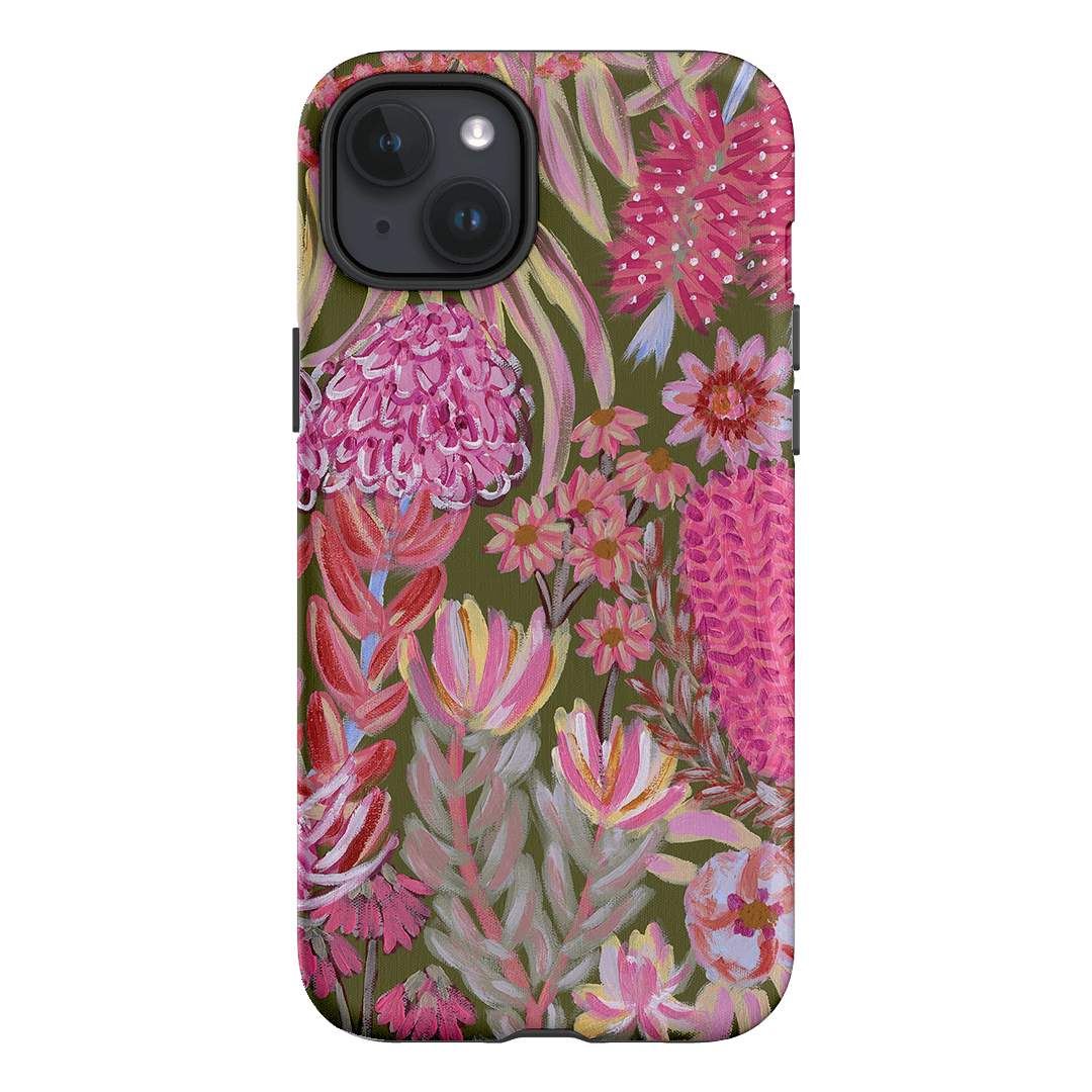 Floral Island Phone Case for iPhone 15 Pro Max - Waterproof Protective Cover with Cute Flower Design | Perfect for Beach Vacation, Summer Outings & Everyday Use