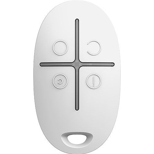 AJAX 42843.04.WH3 Two Way Wireless Key Fob Remote Control - White | Secure Home & Car Access | Ideal for Smart Homes, Gated Communities & Vehicle Security
