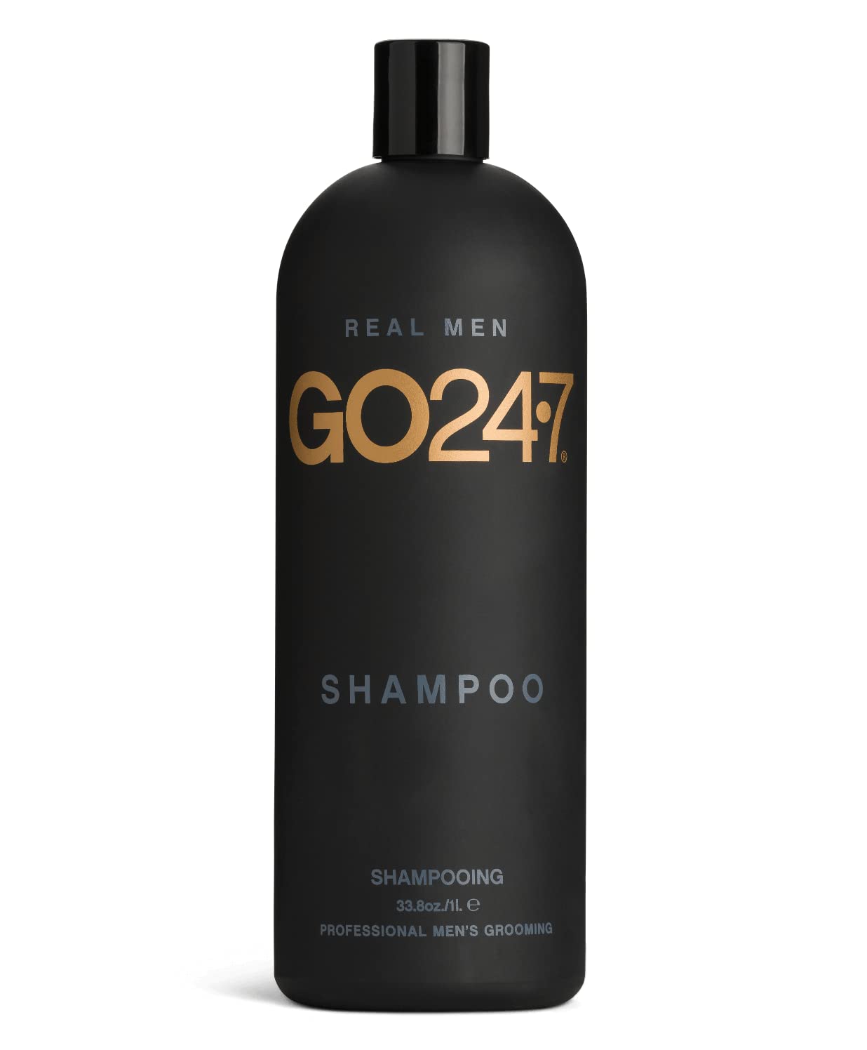 GO247 Men's Daily Shampoo - 33.8 Fl Oz for Thick & Healthy Hair | Sulfate-Free & Natural Ingredients | Perfect for Gym, Travel & Everyday Use