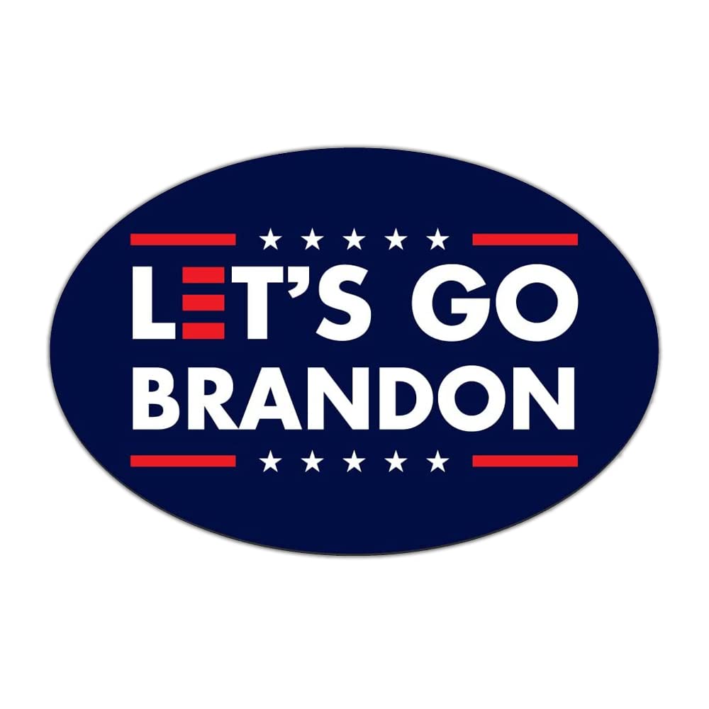 Let's Go Brandon Anti Joe Biden Oval Magnet - 6