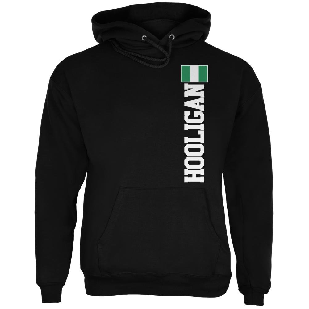 Hooligan Nigeria Men's Hoodie - Black, Large Size | Comfortable & Stylish Pullover for Casual Wear, Street Fashion & Outdoor Activities