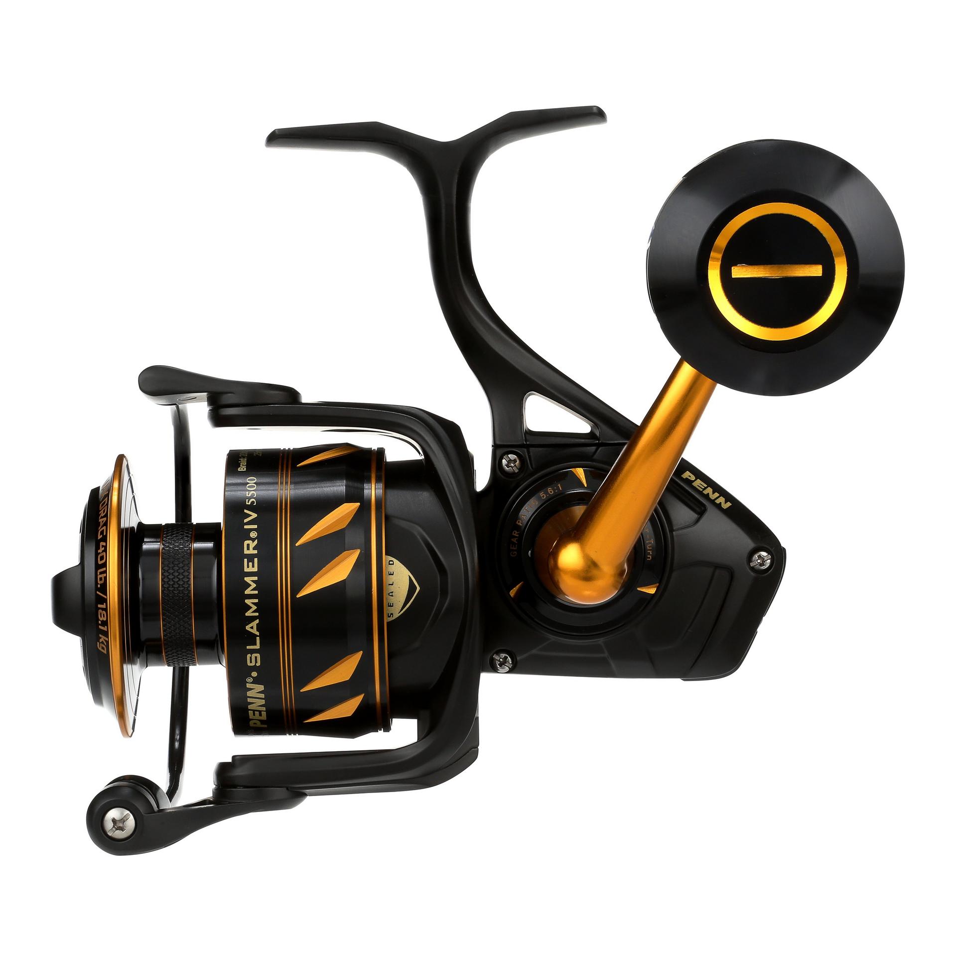 Slammer® IV Bailess Spinning Reel - Saltwater Fishing Reel for Surf, Pier & Offshore Angling | Smooth Drag System | Corrosion-Resistant Design