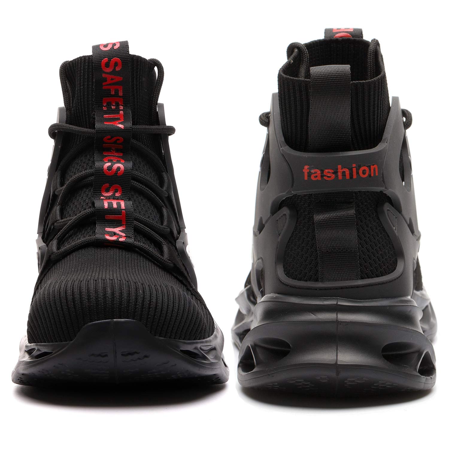 ORISTACO Steel Toe Work Boots for Men - Lightweight & Breathable Safety Shoes for Construction, Industrial & Warehouse Workers - Perfect for Heavy Duty Jobs & Outdoor Work