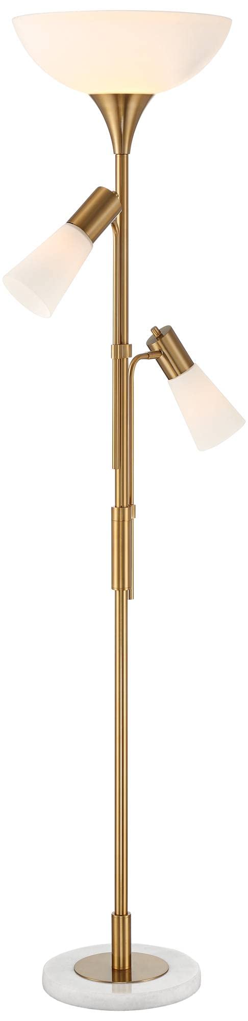 Possini Euro Design Pharos Modern Tree Torchiere Floor Lamp with Side Lights - 71