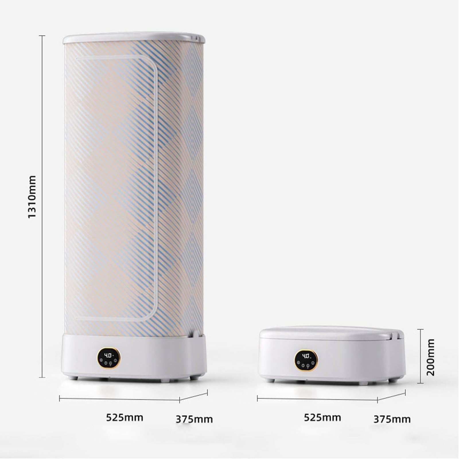 360° Hot Air Circulation Portable Dryer - Intelligent Programmed Disinfection & Drying, Foldable Steam Hanger for Clothes & Fabrics - Perfect for Travel, Apartments & Small Spaces