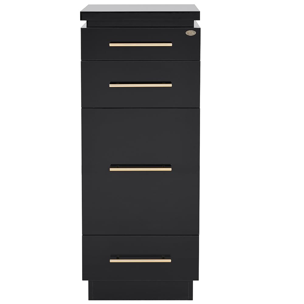 Dir Salon Styling Station Cabinet - Professional Beauty Salon Side Station with Storage | Perfect for Hair Styling, Makeup Application & Salon Organization