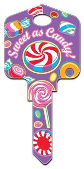 Kwikset House Key KW-PG3 - Durable & Secure Door Key with Sweet Candy Design - Perfect for Home, Office & Vacation Rental Security