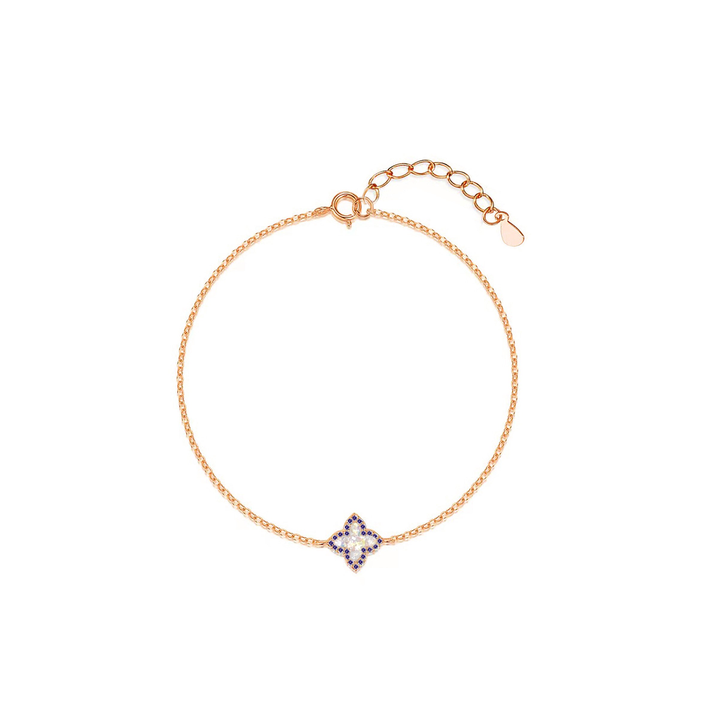 Lucky Blossom Memorial Ashes Bracelet - Elegant Keepsake Jewelry for Cremation Ashes - Perfect for Remembrance, Sympathy Gifts & Memorial Services