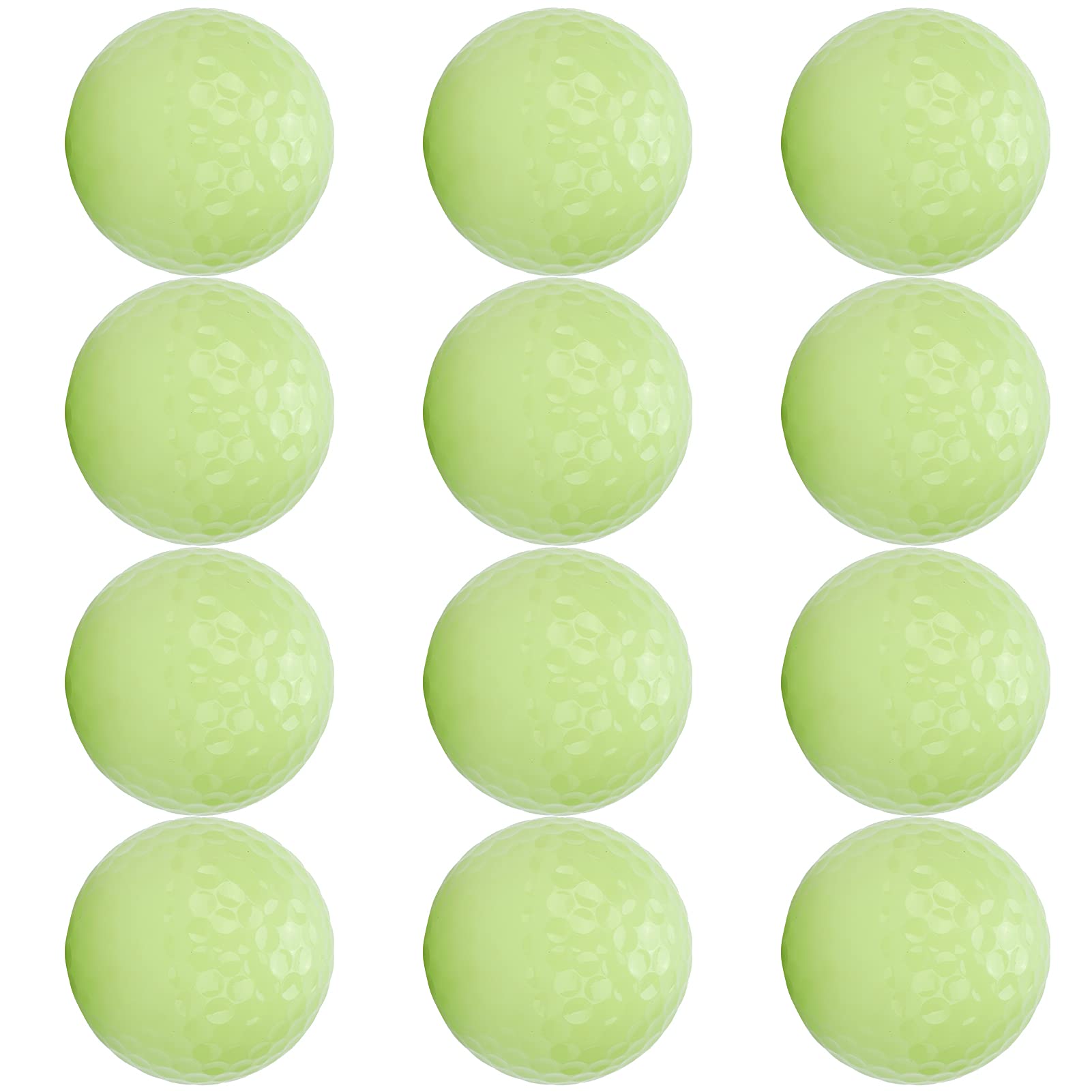 **CUTULAMO Glow in The Dark Balls - 12PCS Long Lasting Bright Fluorescent Glow Balls for Night Training, Outdoor Games & Sports - Auto Absorb Light for Enhanced Visibility in Low Light Conditions**