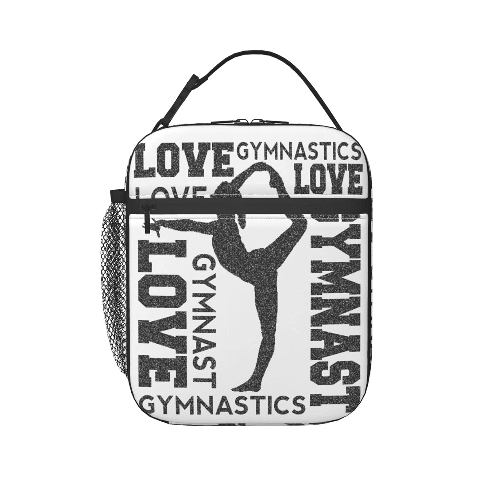 Insulated Gymnastics Lunch Box with Removable Buckle Handle - Leak-Proof Lunch Bag for Women & Men - Perfect for Gym, Work & School