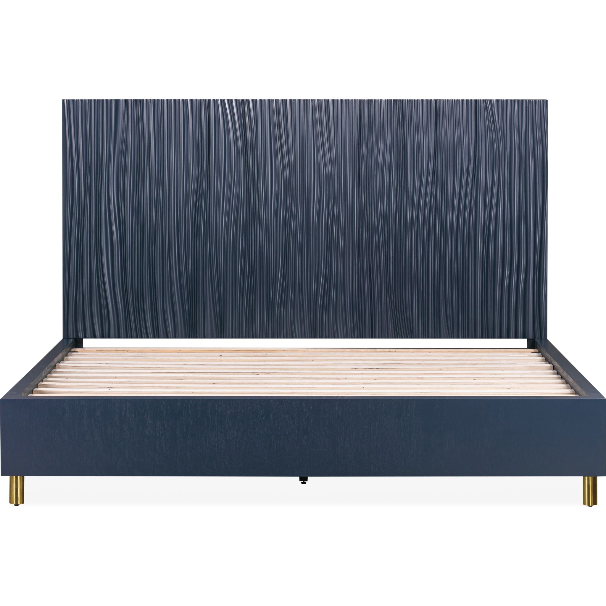 Argento Platform Bed Frame - Queen Size, Modern Minimalist Design, Sturdy Wooden Slat Support for Mattress - Perfect for Bedroom, Guest Room, and Small Spaces