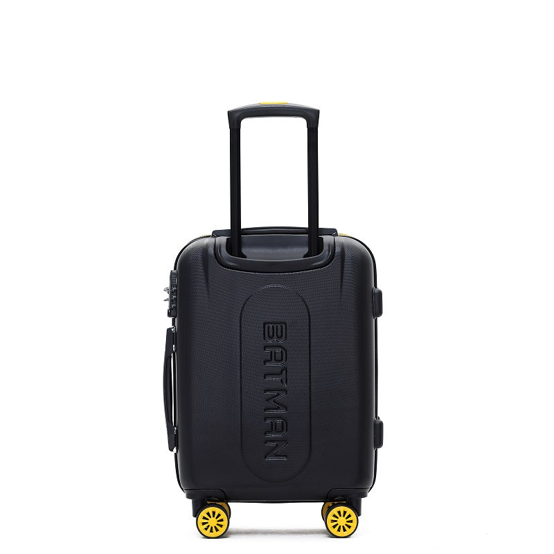 Batman 19-Inch Small 4-Wheel Hard Shell Suitcase - Black Luggage for Kids & Teens | Perfect for School Trips, Weekend Getaways & Air Travel