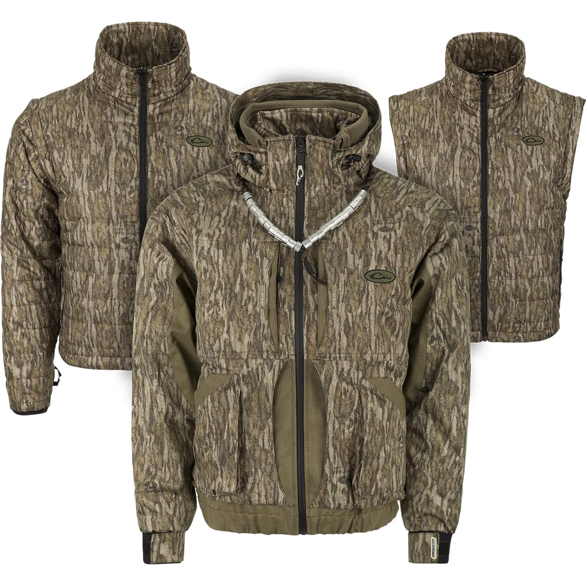 Drake Waterfowl Men's Windproof Waterproof Hunting Jacket - Lightweight Insulated Outdoor Coat for Cold Weather Hunting & Fishing