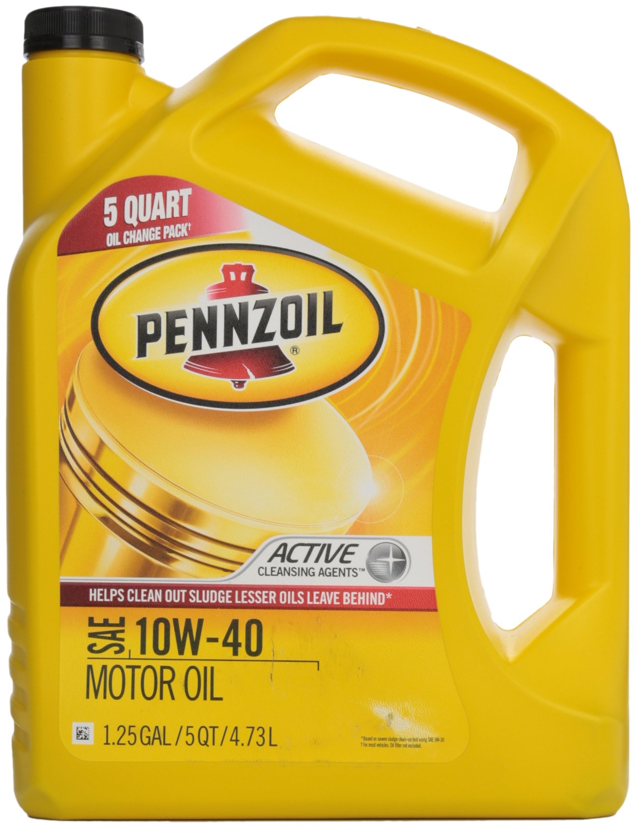Pennzoil 550038291 10W-40 Synthetic Motor Oil - 5 Quart Jug for Cars, Trucks & SUVs - High Mileage Engine Protection & Performance