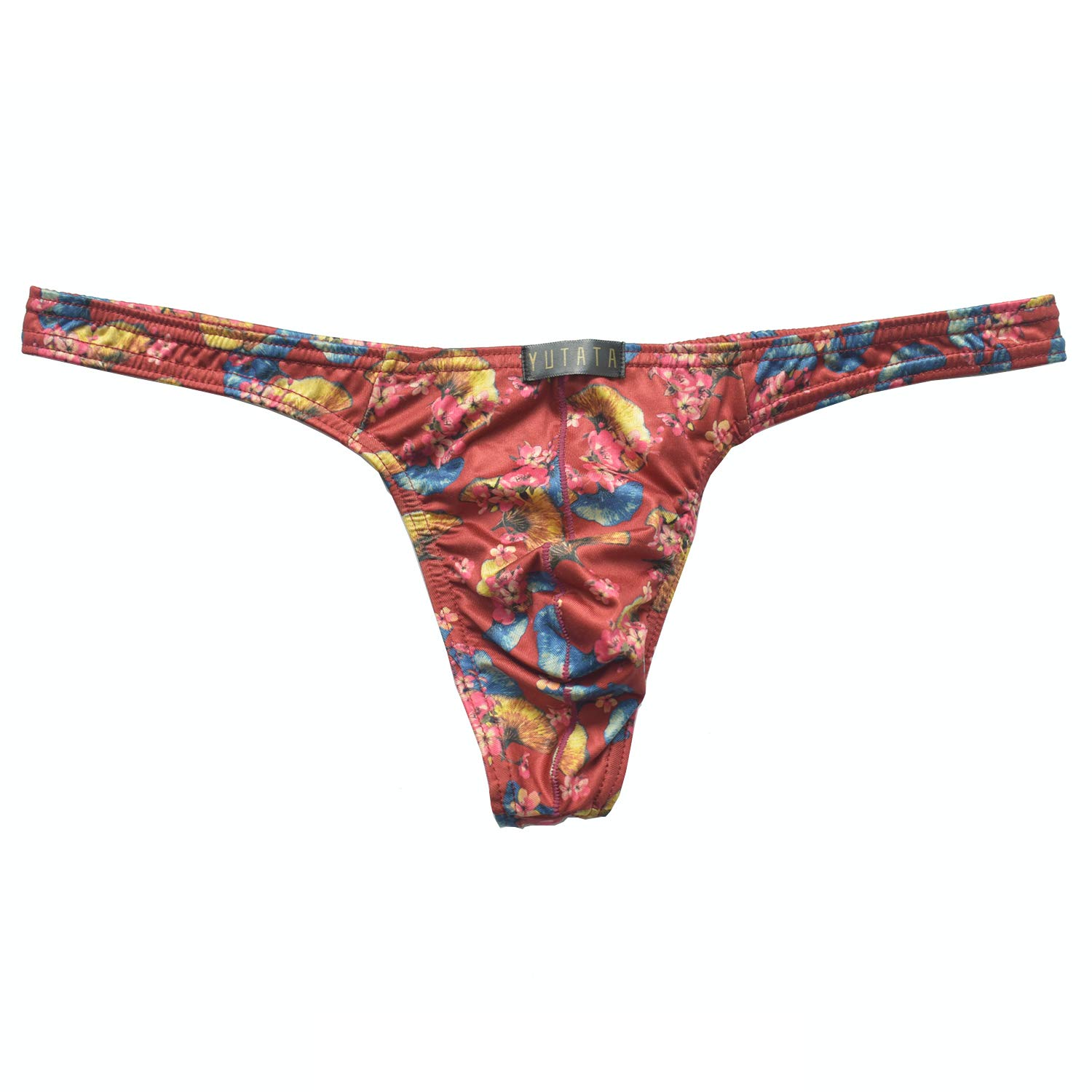 COMLIFE Men's 6-Pack Low-Rise Breathable Milk Silk Thong Underwear - Soft Printed Briefs for Comfort & Style - Perfect for Daily Wear, Gym & Sleep