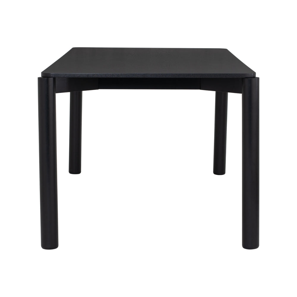 LONY 180cm Black Dining Table - Modern Kitchen & Dining Room Furniture for Family Gatherings & Dinner Parties