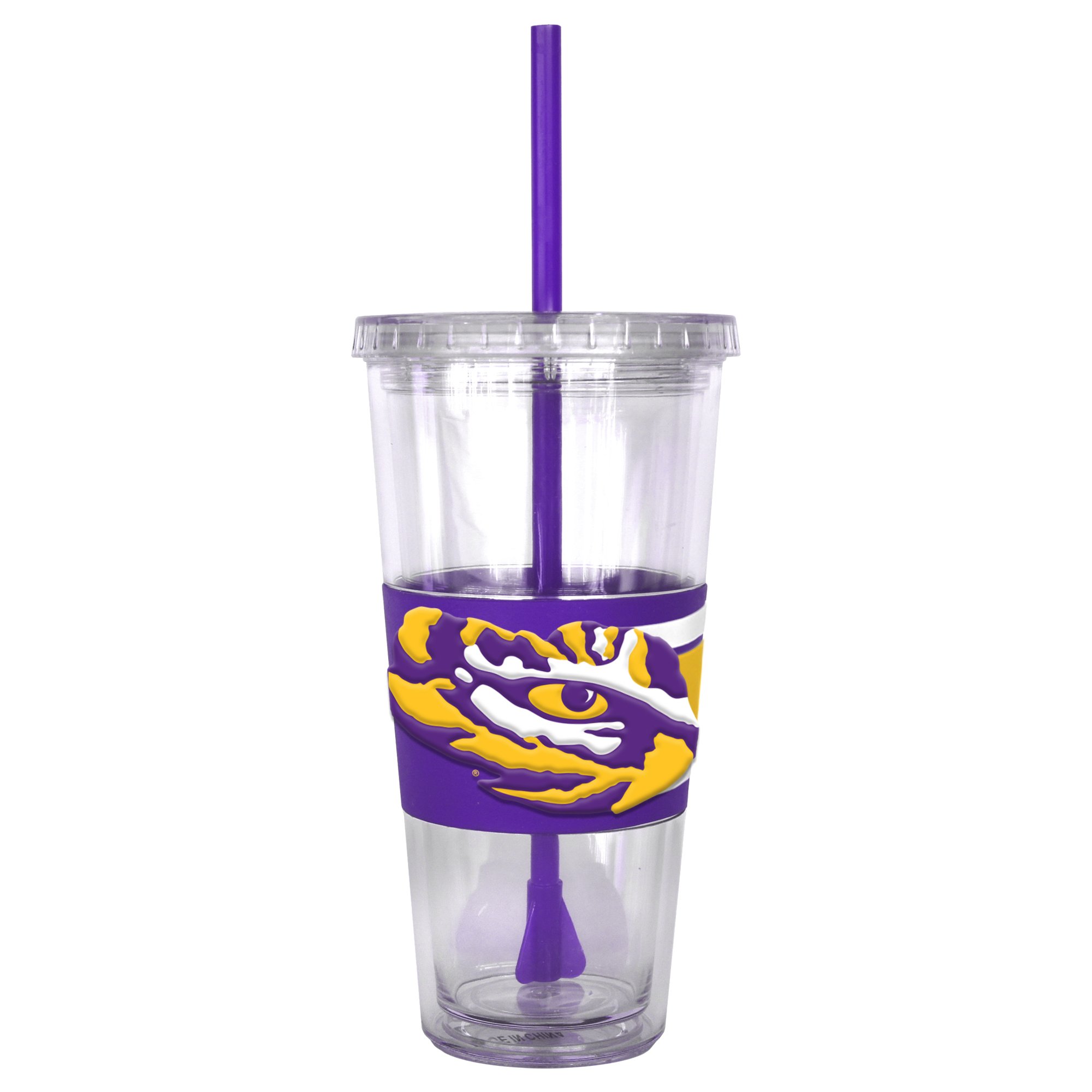 NCAA Insulated Stainless Steel Straw Tumbler - 22oz Leakproof Travel Mug for College Sports Fans - Perfect for Game Day, Gym & Outdoor Activities