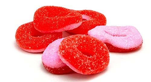 FirstChoiceCandy Gummy Rings - Fruit Flavored Gummi Os in Watermelon (5 Pound Bulk Bag) | Perfect for Birthday Parties, Movie Nights & Candy Buffets