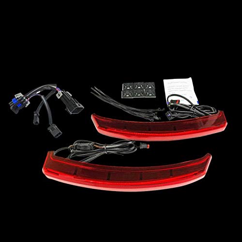 RICKRAK Custom Dynamics LED Saddlebag Lights for Indian® Challenger Motorcycle - Red LED Accent Lights | Waterproof & Durable | Perfect for Night Riding & Custom Bike Builds