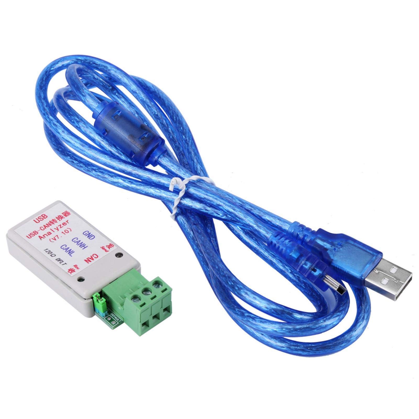 USB-CAN Bus Converter Adapter - High Speed USB to CAN 2.0A/2.0B Interface for Automotive Diagnostics | Compatible with OBD2, ECU Programming & Industrial CAN Bus Networks | Plug & Play for PC/Laptop Connection