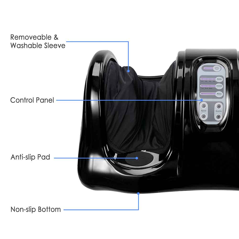 TheLAShop Electric Foot and Leg Massager with Remote Control - Relieve Pain, Improve Circulation for Home & Office Use
