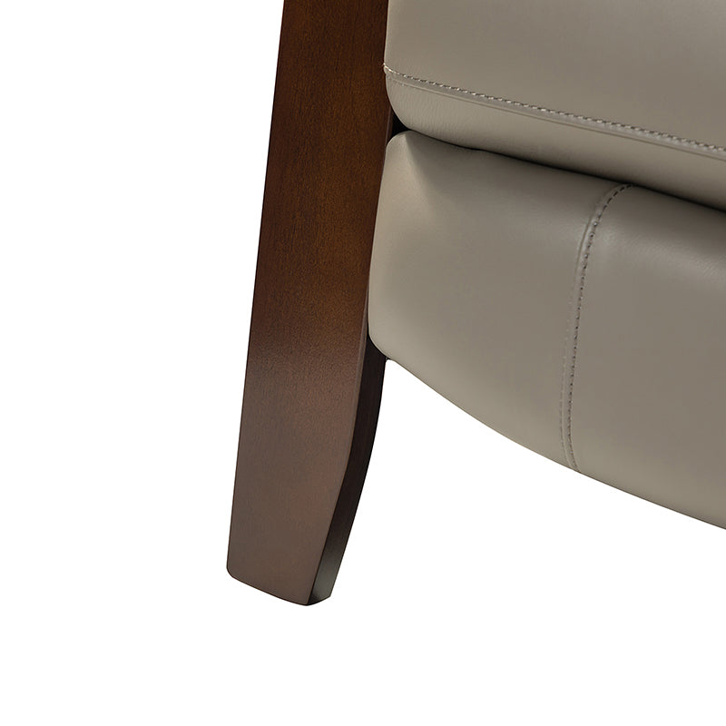 Melissa Genuine Leather Manual Recliner Chair - Handcrafted Full Grain Leather Living Room Recliner with Smooth Manual Mechanism, Perfect for Home Theater, Gaming, and Relaxation
