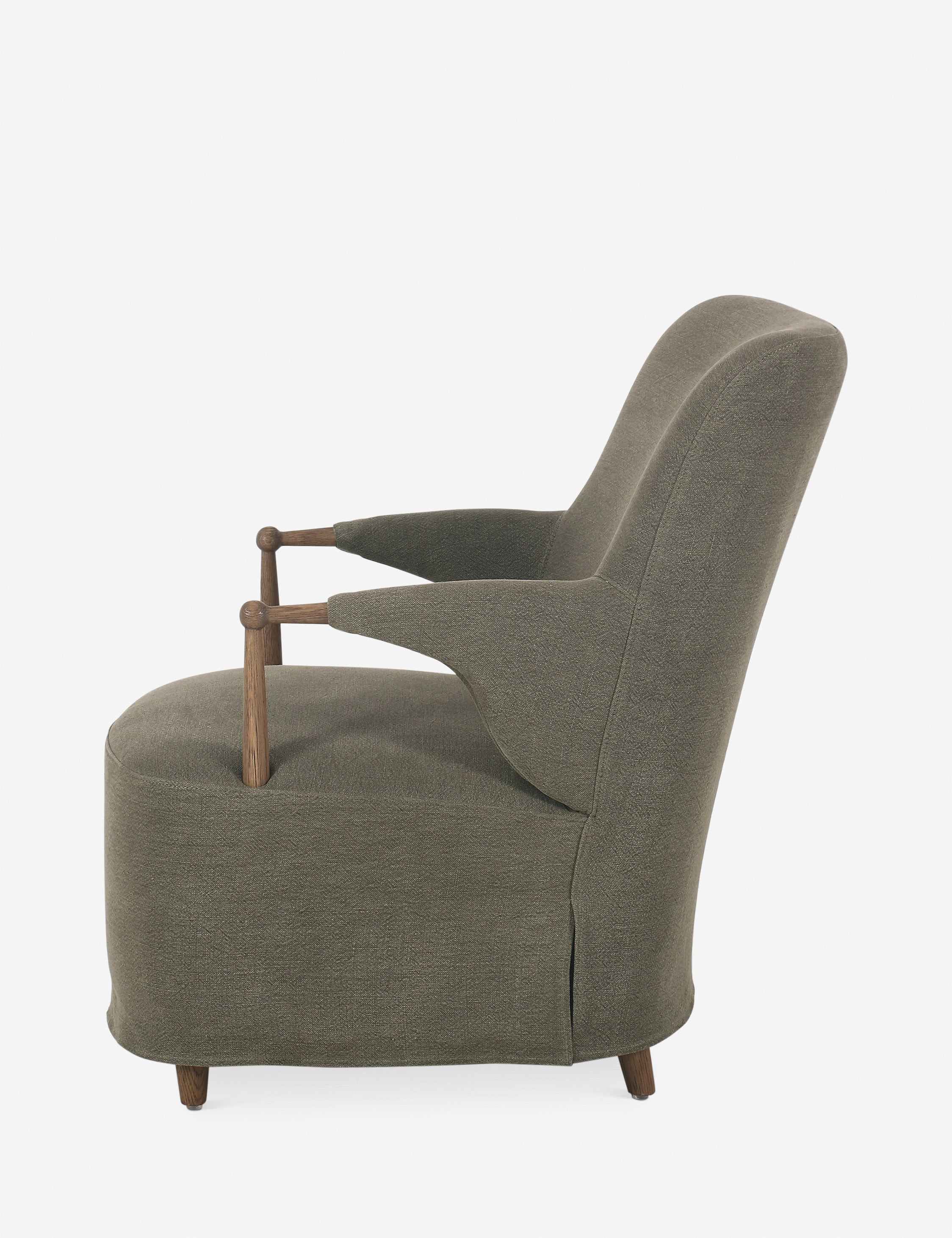 Brently Accent Chair by Amber Lewis x Four Hands - Modern Upholstered Lounge Chair for Living Room, Bedroom & Office Decor - Perfect for Reading Nook or Cozy Corner