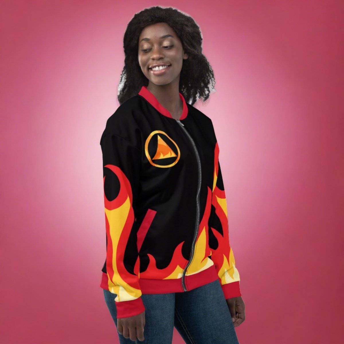 Flame of Sobriety Varsity Bomber Jacket - Stylish Letterman Jacket for Men & Women - Perfect for Casual Wear, Street Fashion & College Events