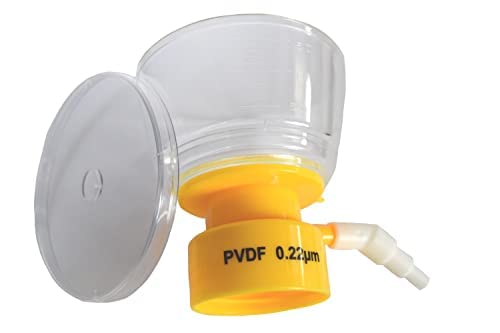 150mL Vacuum Filtration System with 0.22µm PVDF Membrane - Graduated, Sterile (6 Systems/Case) for Laboratory Sample Preparation and Cell Culture Media Filtration