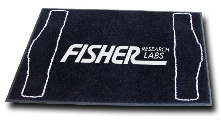 Fisher Floor Mat with Foot Print Outline for Microscope - Non-Slip Lab Mat for Microscopes, Science Classrooms & Home Laboratories - Durable & Easy to Clean Work Surface