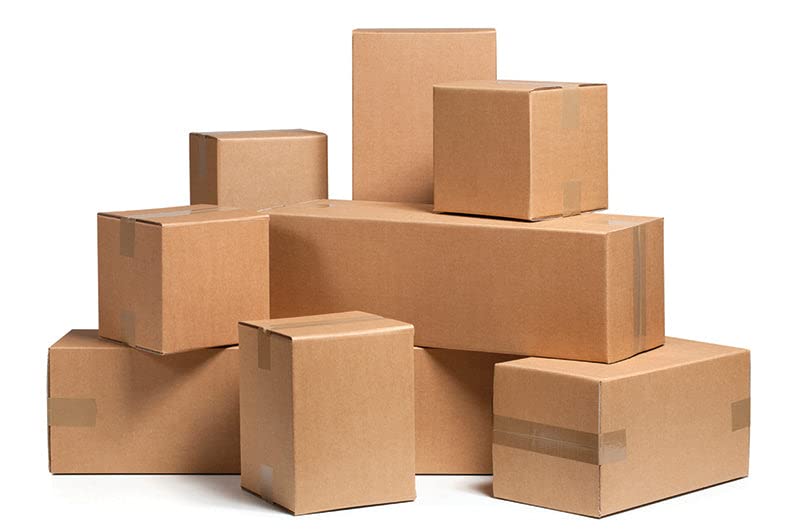 100 Pack 20x6x6 Corrugated Cardboard Shipping Boxes - Secure Seal Packing & Moving Boxes for Mailing, Storage & Home Organization