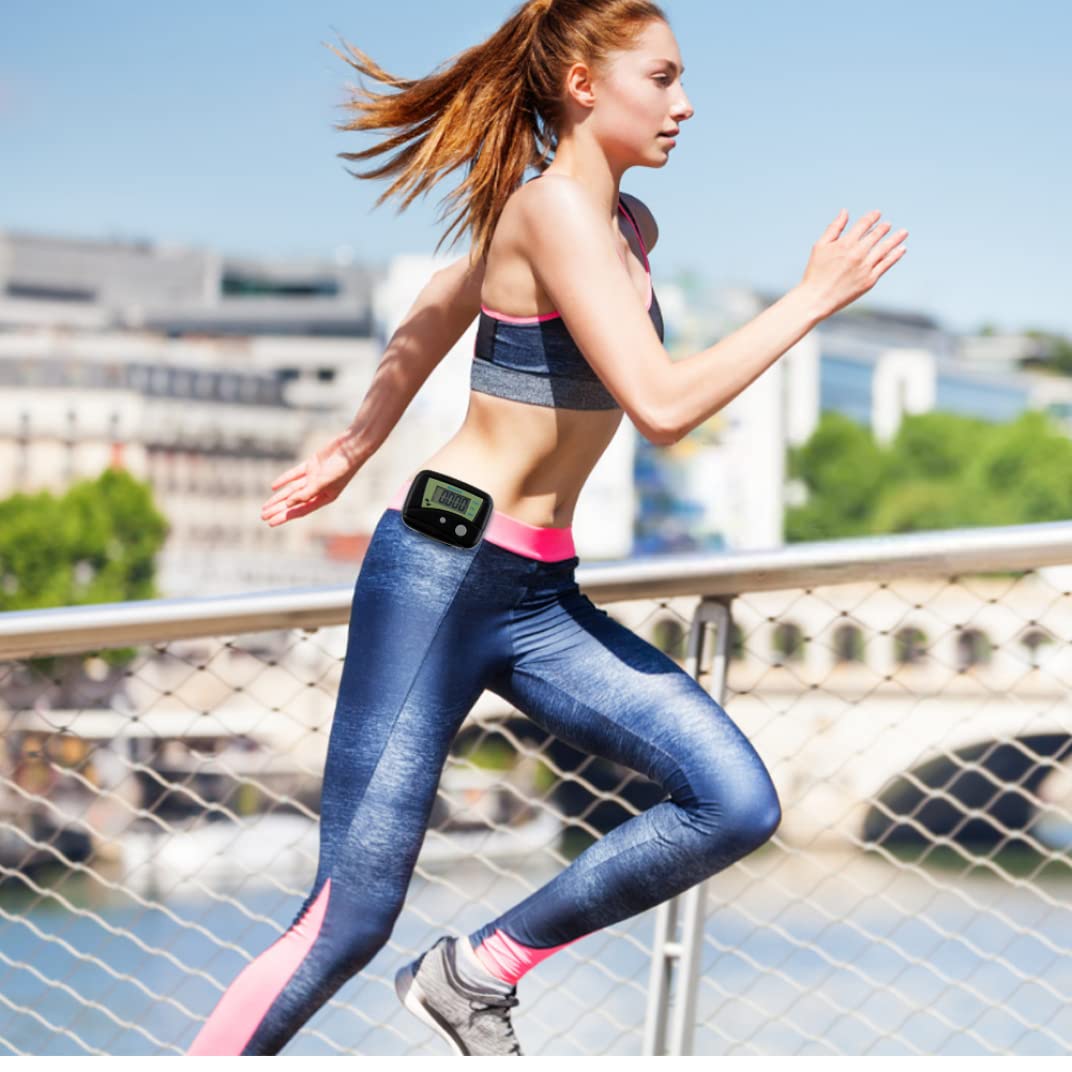 Mini Pedometer - Accurate Step Counter with Calorie Tracker for Walking & Running