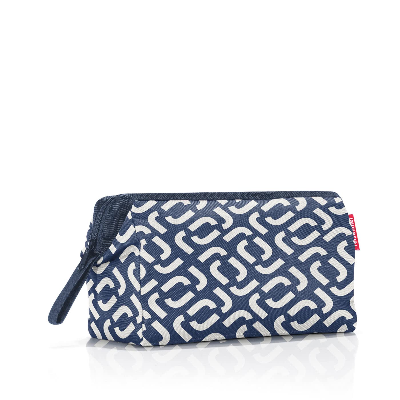 Reisenthel Travel Cosmetic Toiletries Bag - Structured Pouch with Wrist Strap, Signature Navy Blue - Perfect for Travel, Gym & Daily Essentials Organization