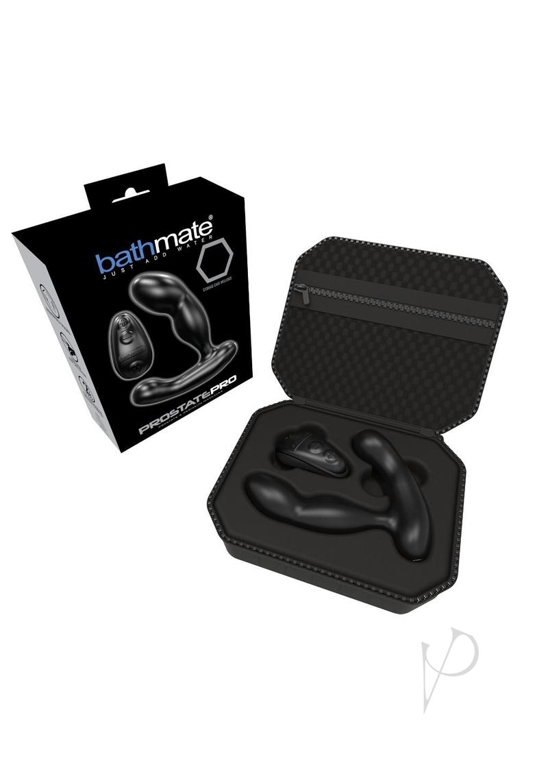 Bathmate Prostate Pro Rechargeable Silicone Prostate Massager with Remote Control - Black | G-Spot & P-Spot Stimulator for Men | Perfect for Personal Pleasure & Couples Play