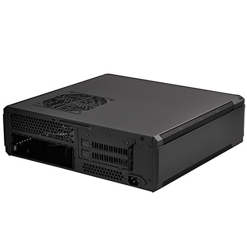 SilverStone SST-FTZ01B Black Mini-ITX Gaming PC Case - Compact High Performance Fortress Design for Small Form Factor Builds | Perfect for Home Theater PCs, LAN Parties & Space-Saving Gaming Setups