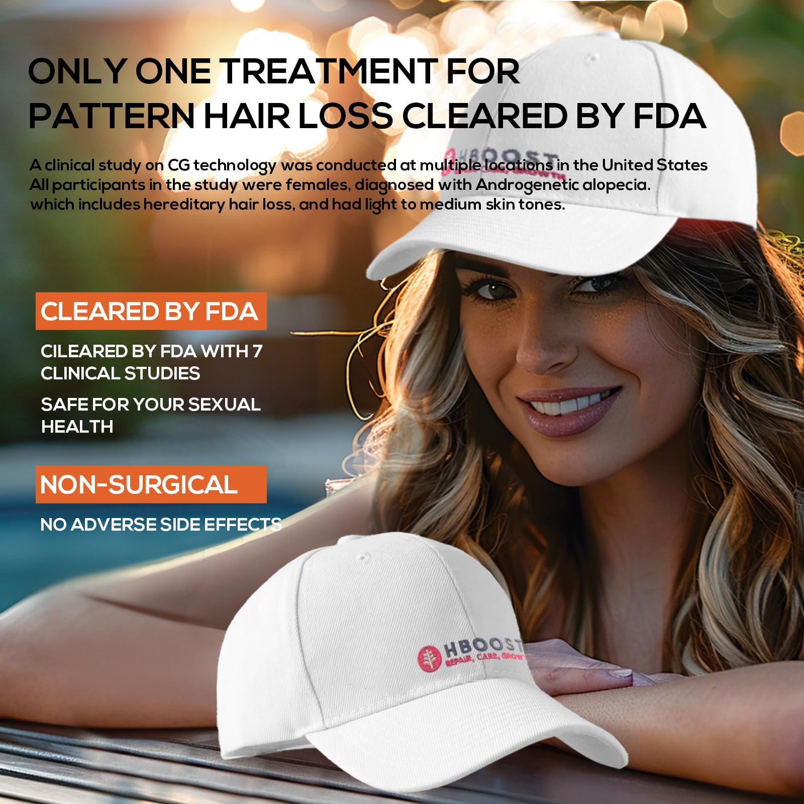 Laser Hair Growth Cap for Men & Women - FDA Cleared Red Light Therapy Cap for Hair Regrowth & Thinning Hair Treatment - Unisex Hair Loss Prevention Device for Home Use (Perfect for Daily Scalp Care & Hair Restoration)