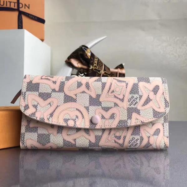 Authentic LV Emilie Wallet in Damier Azur Canvas - Luxury Women's Designer Wallet for Everyday Use & Travel Accessories