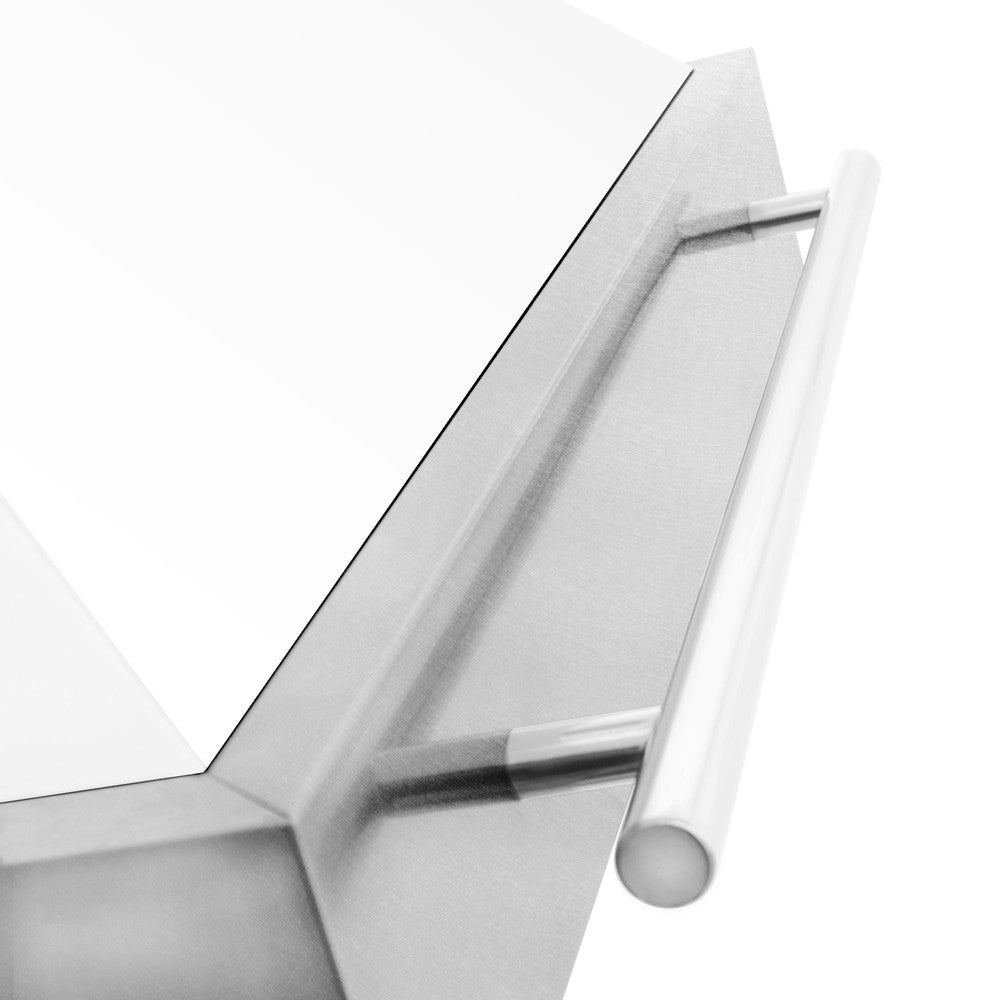 ZLINE 48-Inch Stainless Steel Wall Mount Range Hood with Satin Finish & Stainless Steel Handle (8654SNX 48) - Powerful Kitchen Ventilation for Gas Stoves & Cooking Areas