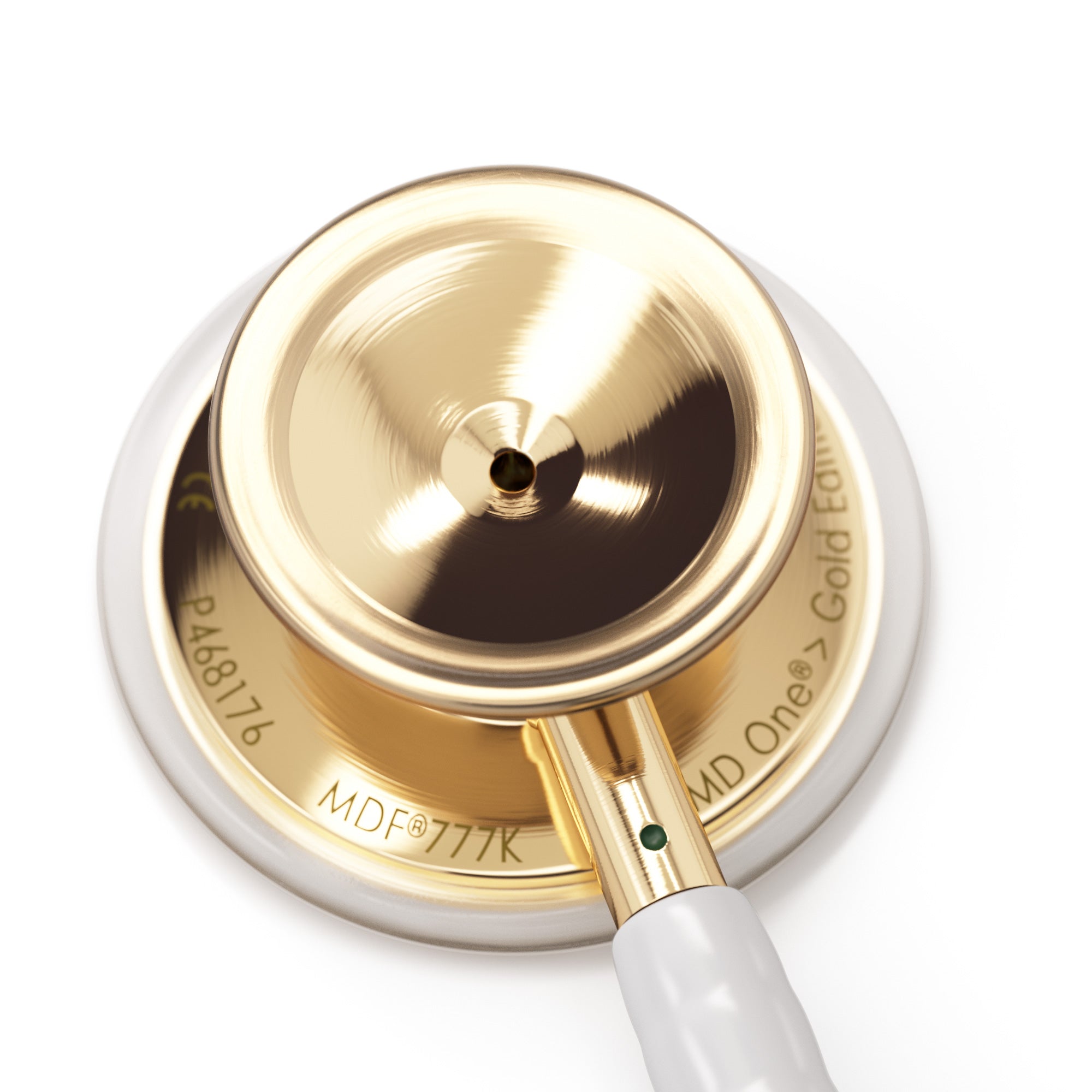 MD One® Adult Stethoscope - White & Gold Finish - Premium Dual Head Stethoscope for Doctors, Nurses & Medical Professionals - Ideal for Clinical Use, Patient Examinations & Healthcare Settings