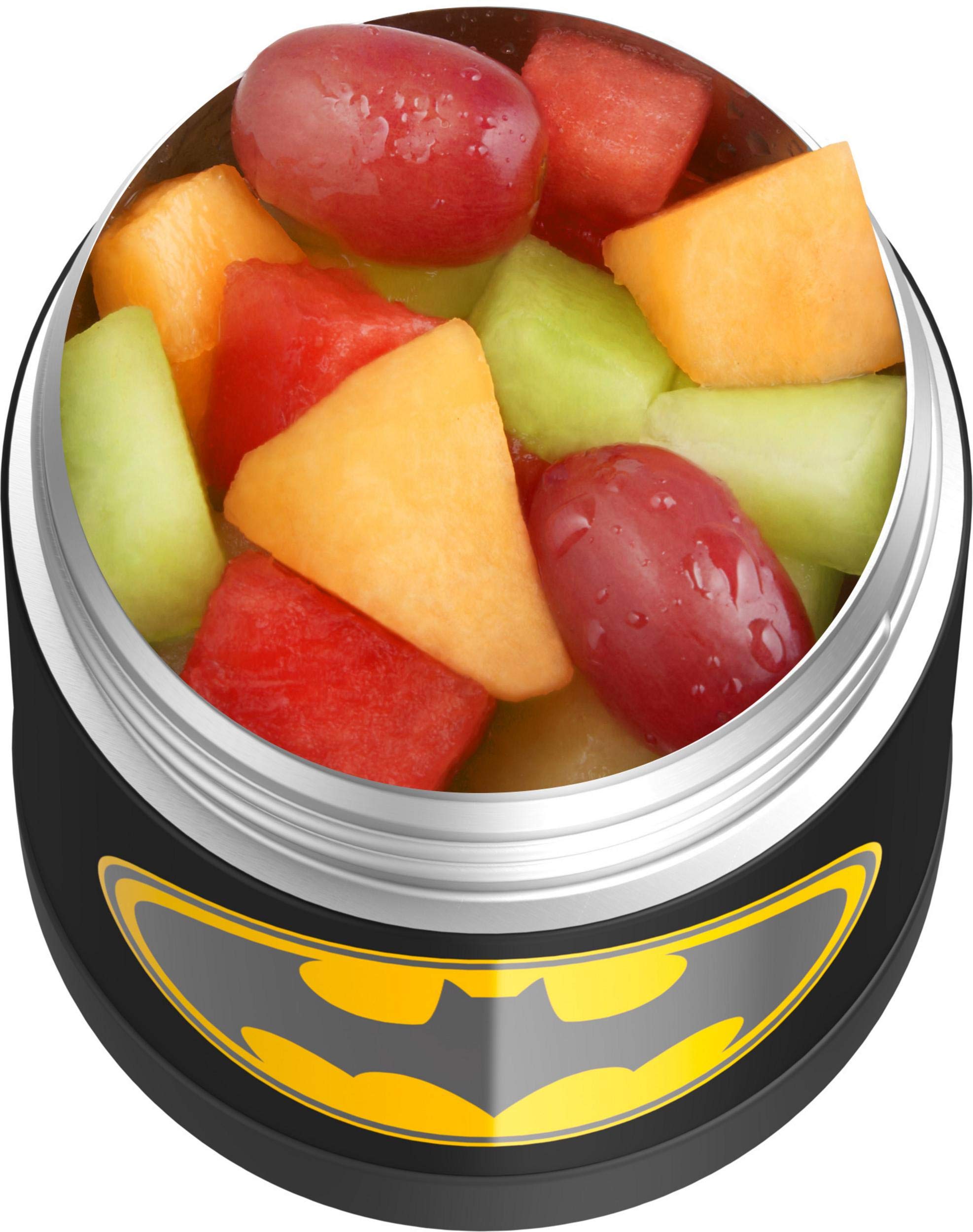 Thermos Funtainer 10oz Stainless Steel Vacuum Insulated Kids Food Jar with Batman Design - Perfect for School Lunches, Picnics & Travel