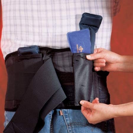 Impacto Black Neoprene Back Support Belt with Stretch Sides & Elastic Mesh Back - Nylon Air Chambers for Temperature Control - Ideal for Work, Sports & Pain Relief (ATAM Model)