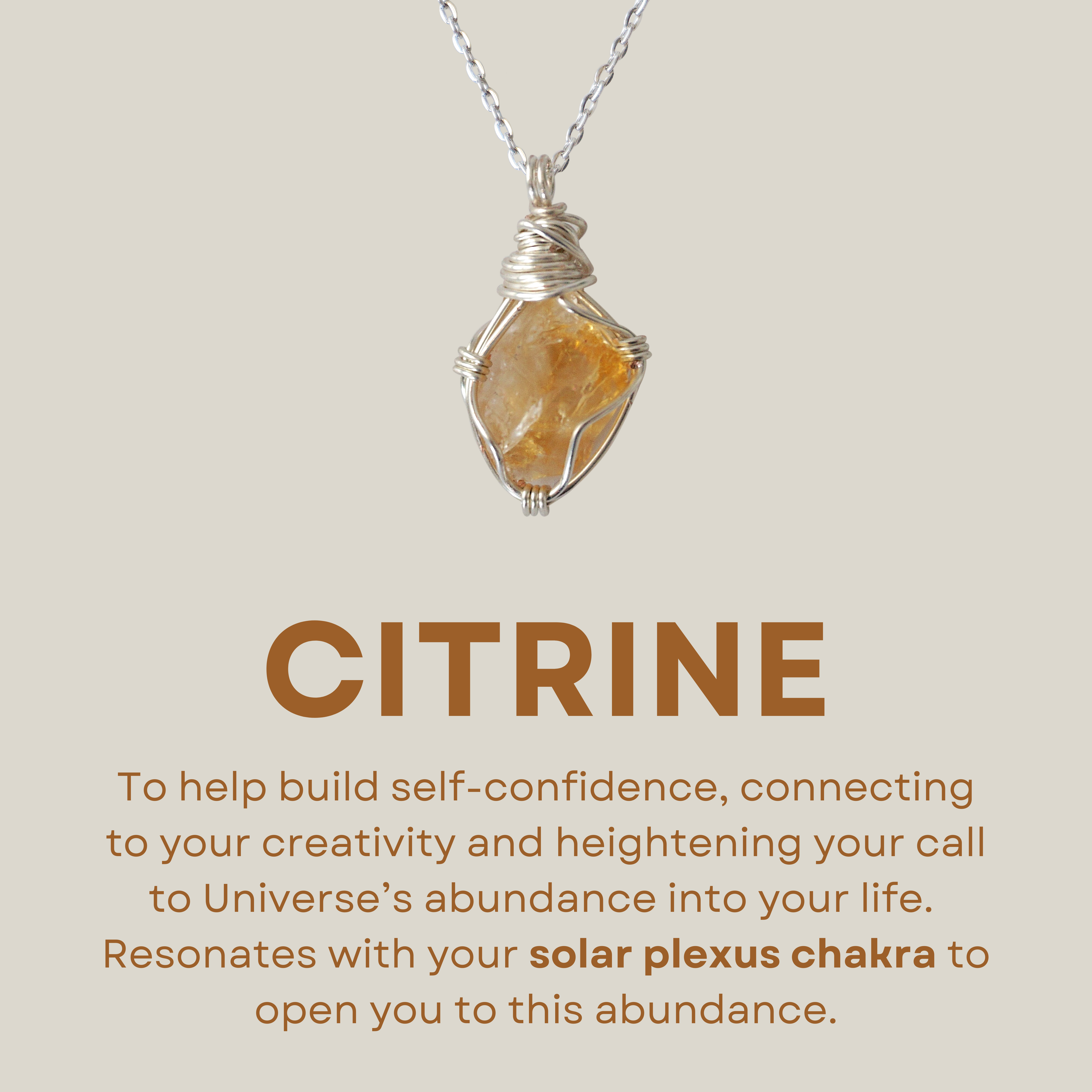 Simple Citrine Birthstone Necklace - Dainty Crystal Jewelry for Women | Perfect Gift for Birthday, Anniversary & Everyday Wear