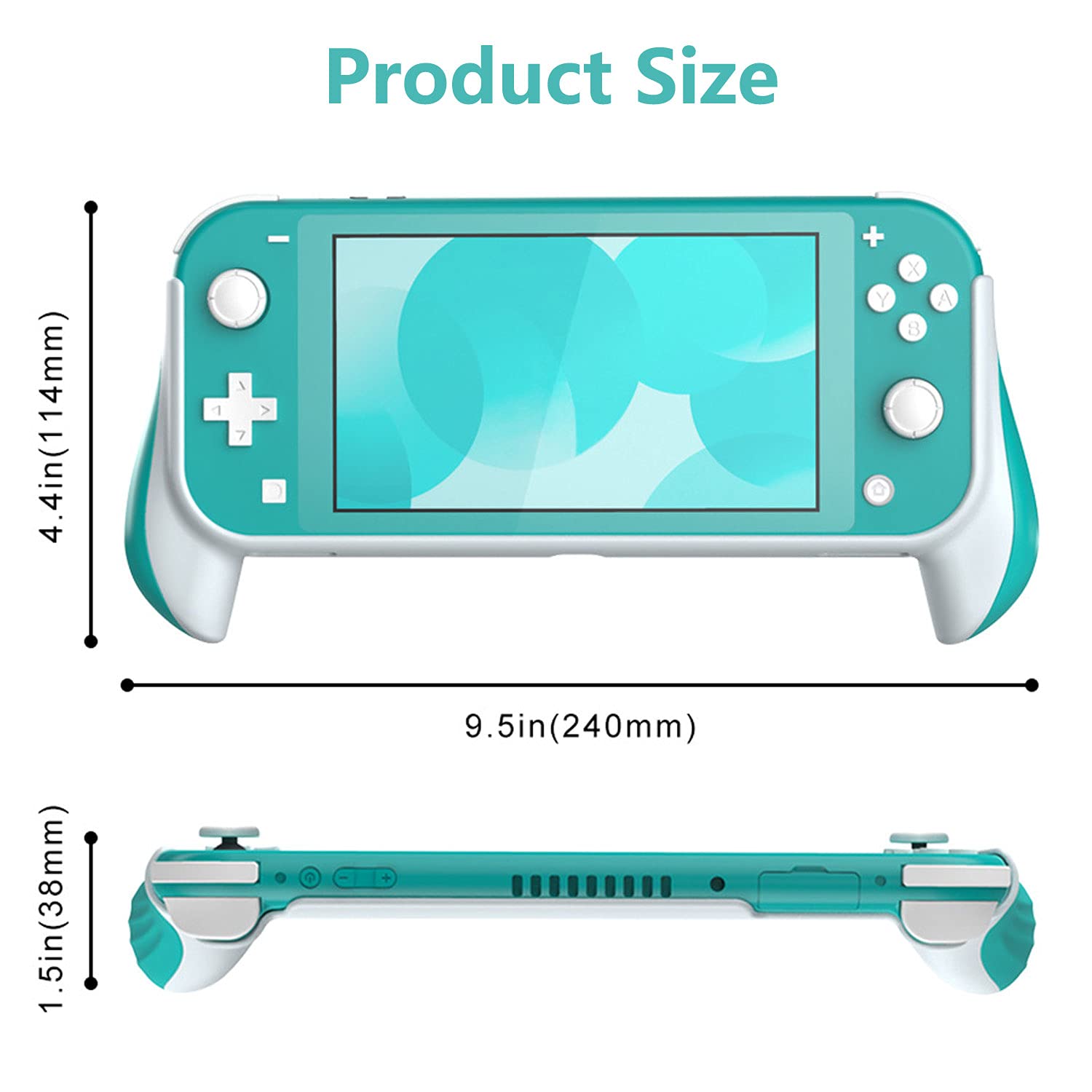 Nintendo Switch Lite Case - Ergonomic Protective Gaming Cover with Comfortable Grip for Handheld Console | Perfect for Travel, Commuting & Long Gaming Sessions