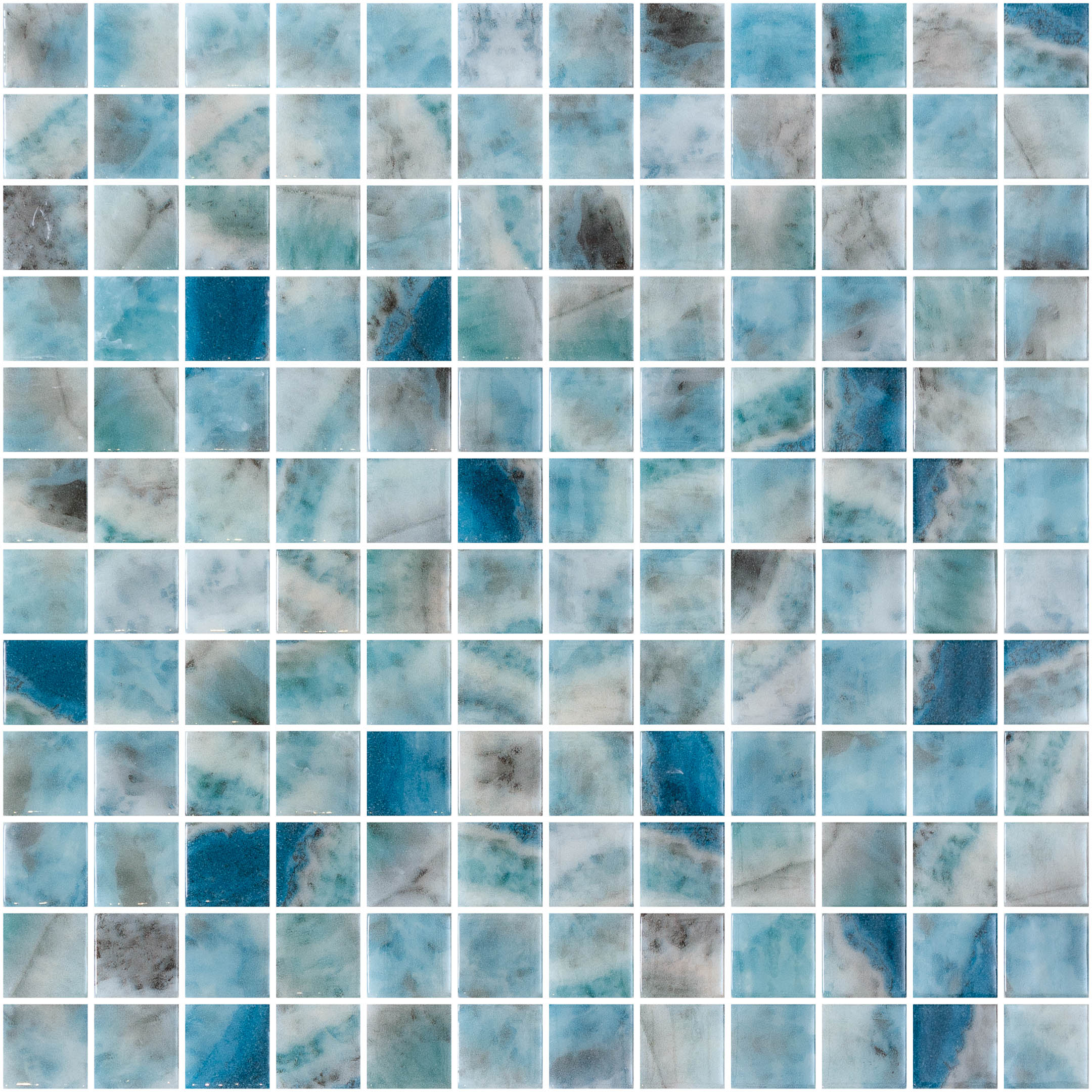 Onix 1x1 Square Mosaic Tile - Premium Glass Mosaic for Kitchen Backsplash, Bathroom & Pool Design | Waterproof & Durable Home Decor